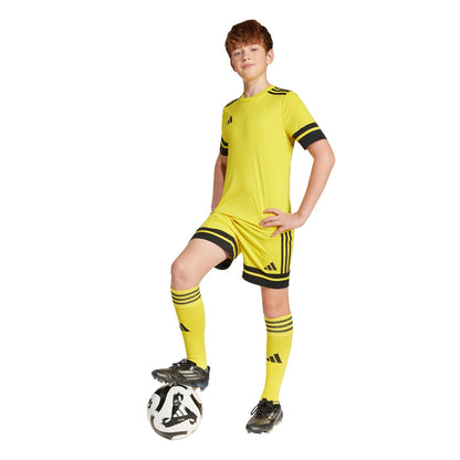 adidas Squadra 25 Short de Fútbol para Niño - M - negro, (Team Yellow - Black)