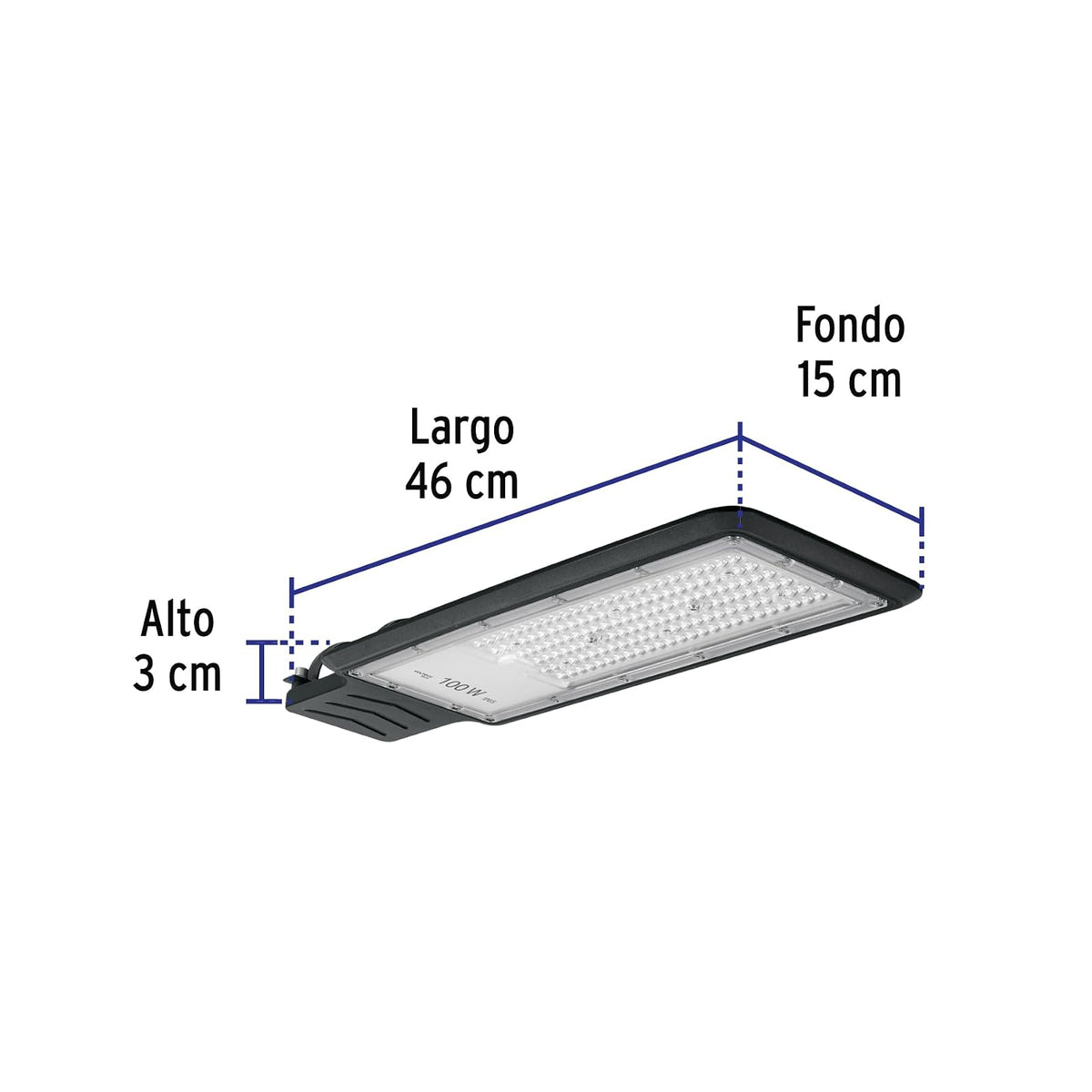 Volteck Basic SUB-741L, Luminario suburbano LED 100 W 6500 K