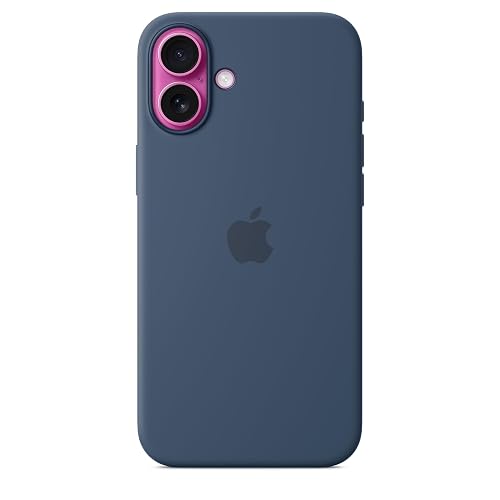 Apple Funda de silicón con MagSafe para el iPhone 16 Plus - Azul Denim ​​​​​​​