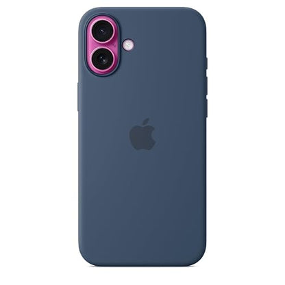 Apple Funda de silicón con MagSafe para el iPhone 16 Plus - Azul Denim ​​​​​​​