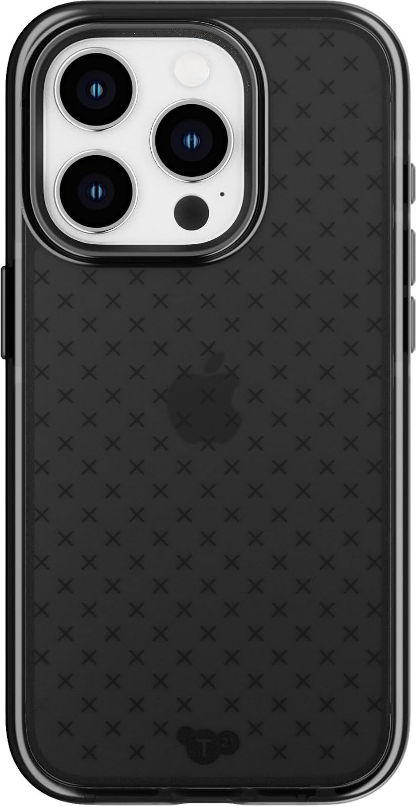 tech21 EVO Check - Funda para iPhone 15 Pro (protección contra Impactos, Color Ahumado/Negro