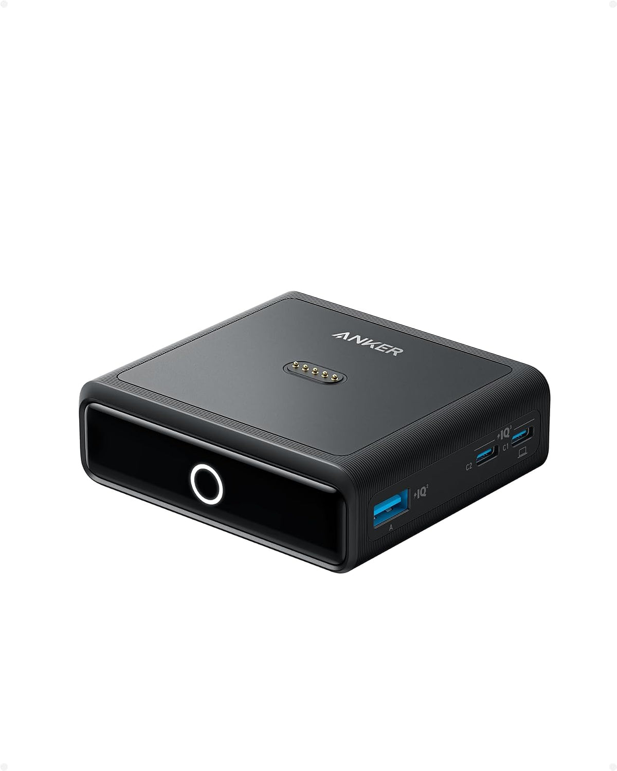 Anker Base de Carga Prime Power Bank, Carga rápida de 100 W con 4 Puertos, para MacBook Pro/Air Series, iPhone 14/13 Series, Samsung, Pixel, AirPods y más (Banco de energía no Incluido)