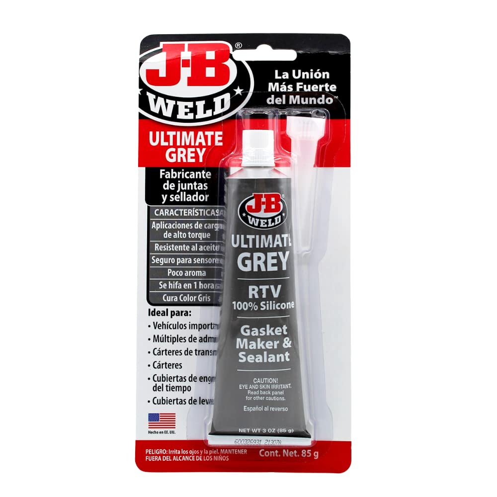 J-B Weld Junta de Siliconas y Sellador 32327SPA, 85 g, Gris