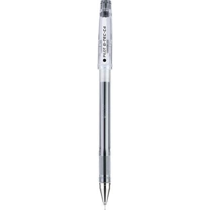 Pilot - Bolígrafos Giratorios De Gel G-Tec-C, Punta Ultrafina, Tinta Negra, Caja De Una Docena