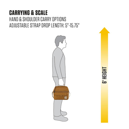 Carhartt - Fiambrera aislada con 12 latas y Dos Compartimentos, lonchera Totalmente aislada
