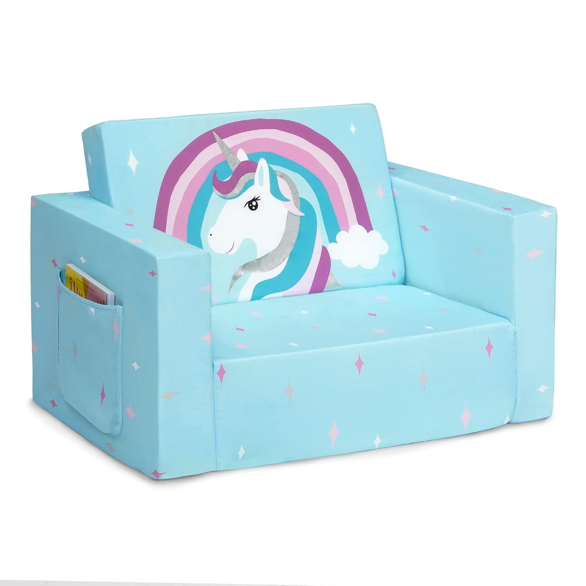 Cozee Flip-out Chair - 2-in-1 Convertible Chair to Lounger for Kids