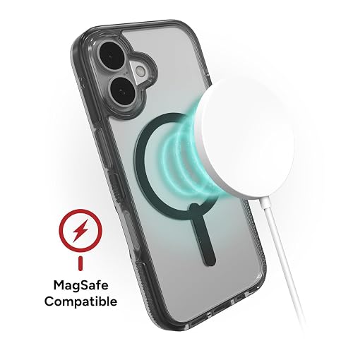 ZAGG - Funda para iPhone 16 Pro, Compatible con MagSafe, protección contra caídas de Grado Militar de 4 m, Reforzado con grafeno, antiarañazos, Delgada y Ligera, 70% de Contenido Reciclado
