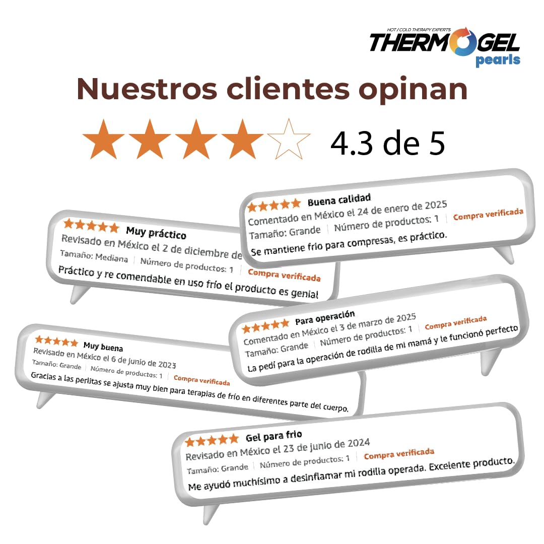 Thermo Gel Pearls Compresa Térmica para Frío Grande