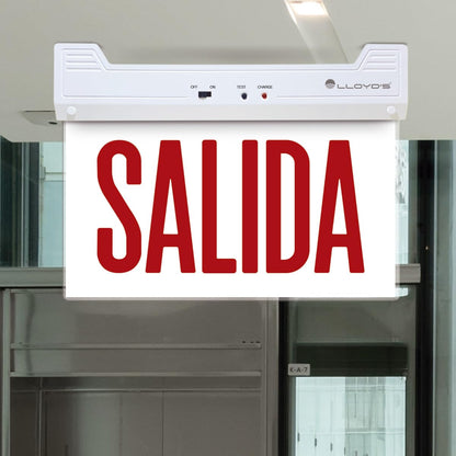 Lloyd's Señal de Salida con Lámpara LED de Emergencia
