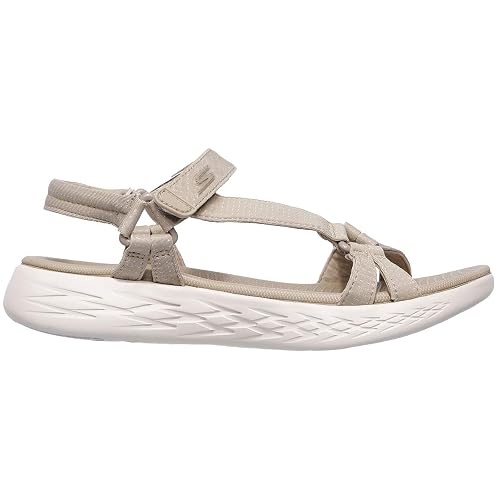 Skechers On-the-go 600 - Sandalia deportiva para Mujer | Casual, amortiguación de 5 generales, alfombrilla Goga refrigerada por aire, lavable a máquina, vegana, sandalia de río