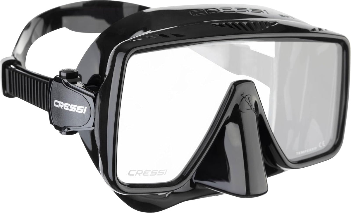 Cressi Máscara de Buceo para Adultos sin Marco: Amplia Visibilidad, Falda de Silicona: SF1: Calidad Desde 1946