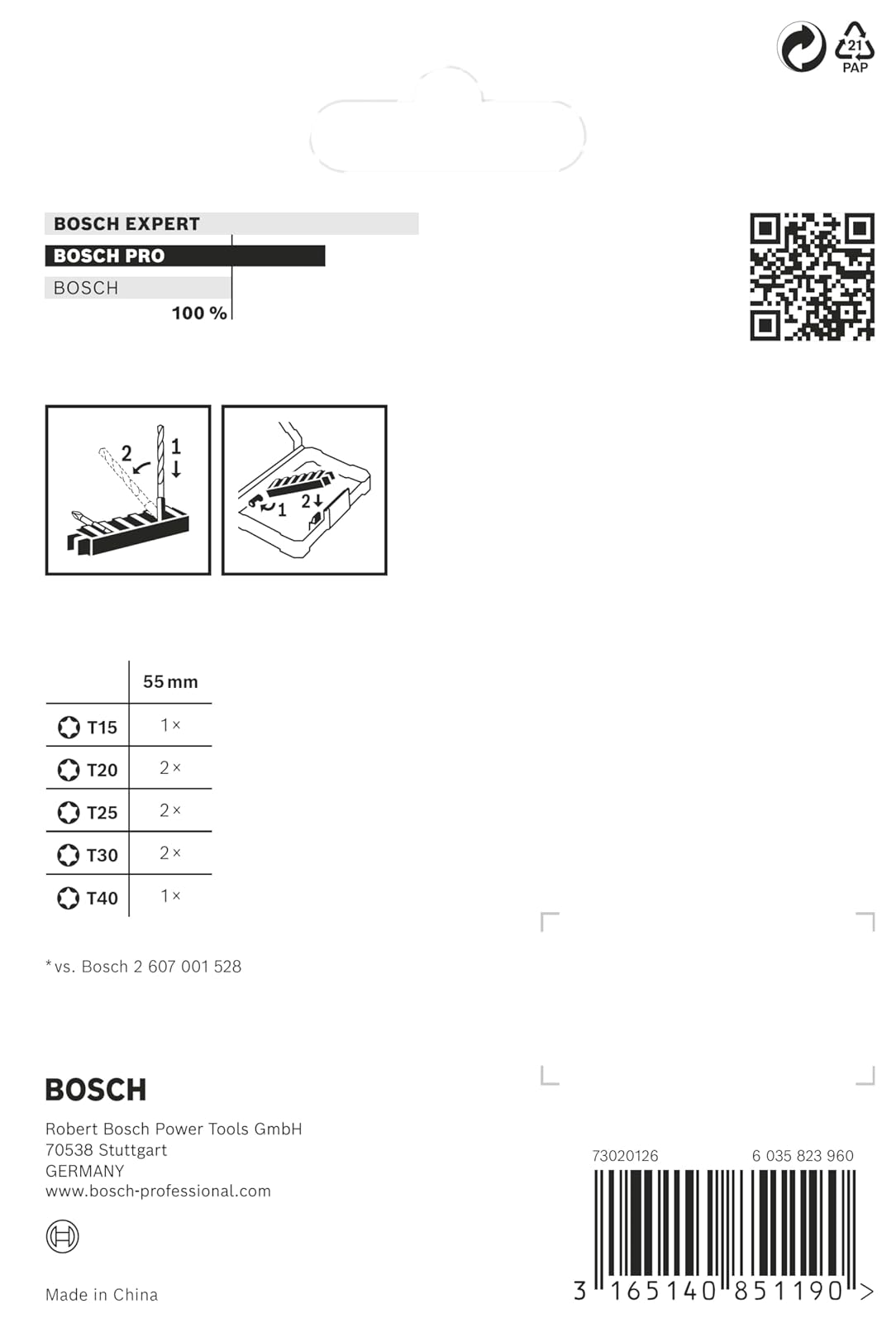 Bosch 8 puntas PRO Torx Impact 55mm