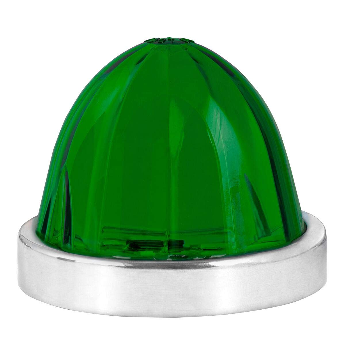 GG Grand General 81946 Green/Green Classic Sandía Montaje en Superficie 18 LED Luz de Giro/Marcador con Bisel de Acero Inoxidable