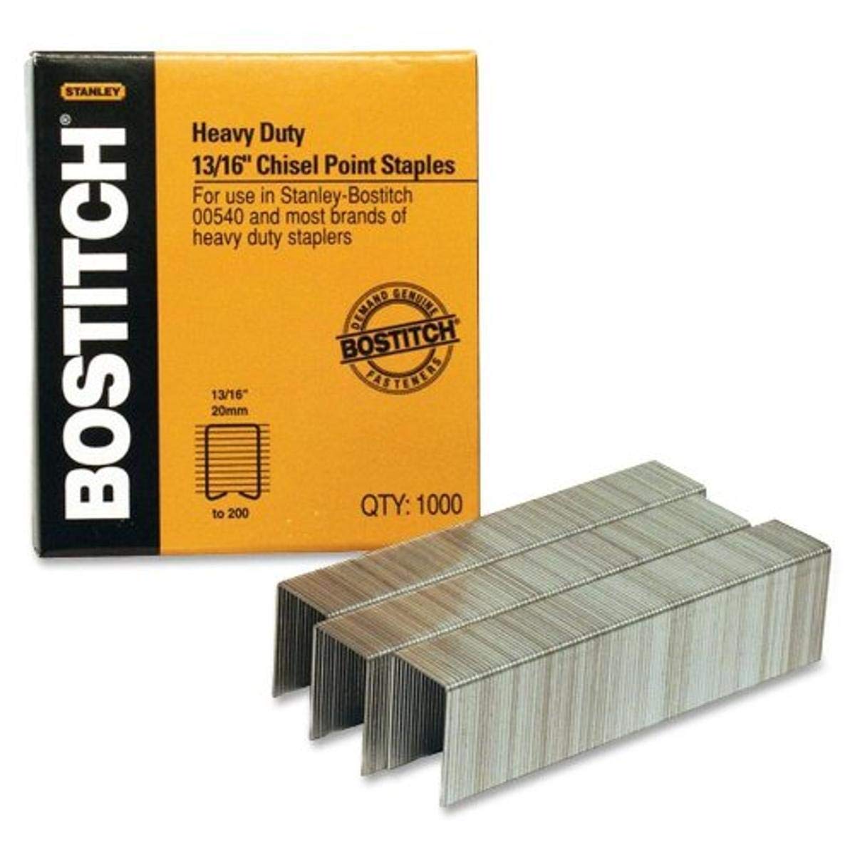 Bostitch Grapas de Uso Pesado de 13/16 pulg 1000 grapas