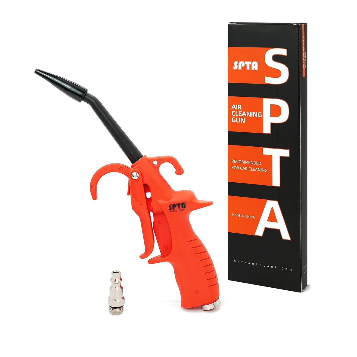 Pistola de presión de aire, pistola de soplado SPTA de alta potencia de 100 mm, pistola de soplado de aire con mango de metal recubierto de goma antideslizante, se adapta al cuidado de la limpieza del