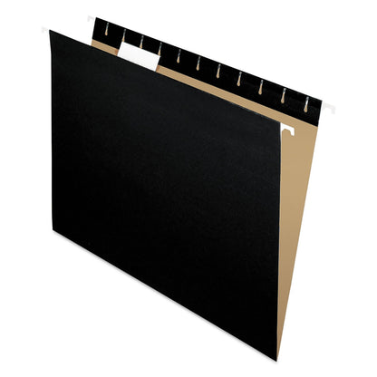 Pendaflex - Separador Colgante para Cajón reciclado, Negro, Carta | Carpetas colgantes de tamaño carta para una organización eficiente de archivos