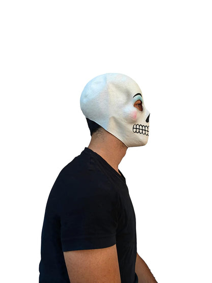 Day of the Dead: Catrin, Máscara Divertida de Calavera Mexicana, Antifaz Máscaras de Calacas Ideal para Halloween y Día de Muertos