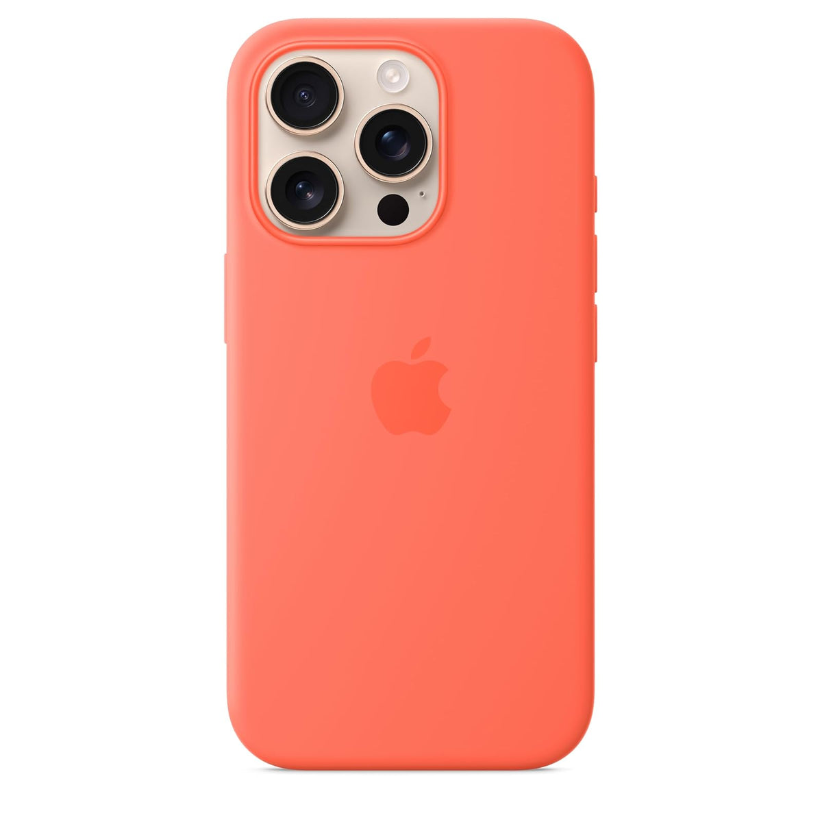 Apple Funda de silicón con MagSafe para el iPhone 16 Pro – Color Mandarina ​​​​​​​