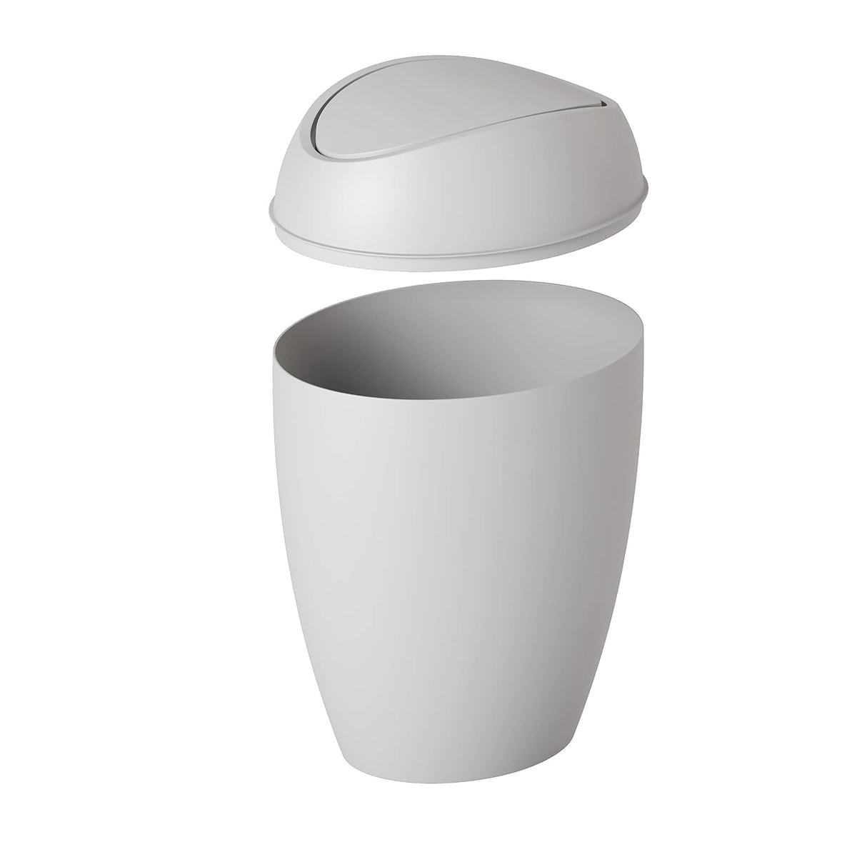 Umbra Bote de basura Twirla con tapa abatible 9L, gris