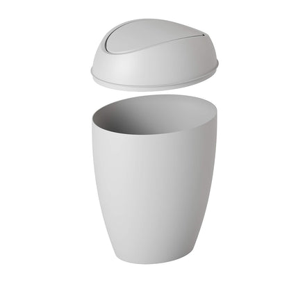 Umbra Bote de basura Twirla con tapa abatible 9L, gris