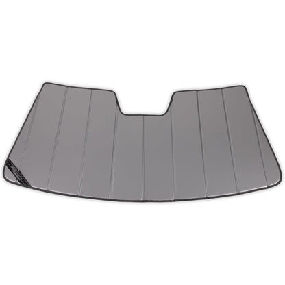 Covercraft UVS100 - Protector Solar Personalizado UV11222SV para Toyota Camry 2012-2017 sin Aviso de Salida de Carril o Luces Altas automáticas, Color Plateado