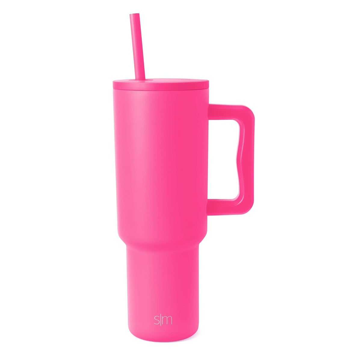 Simple Modern Trek Vaso Térmico con Asa y Popote, Acero Inoxidable, 890-1180 ml - 1180 ml - -Raspberry Vibes