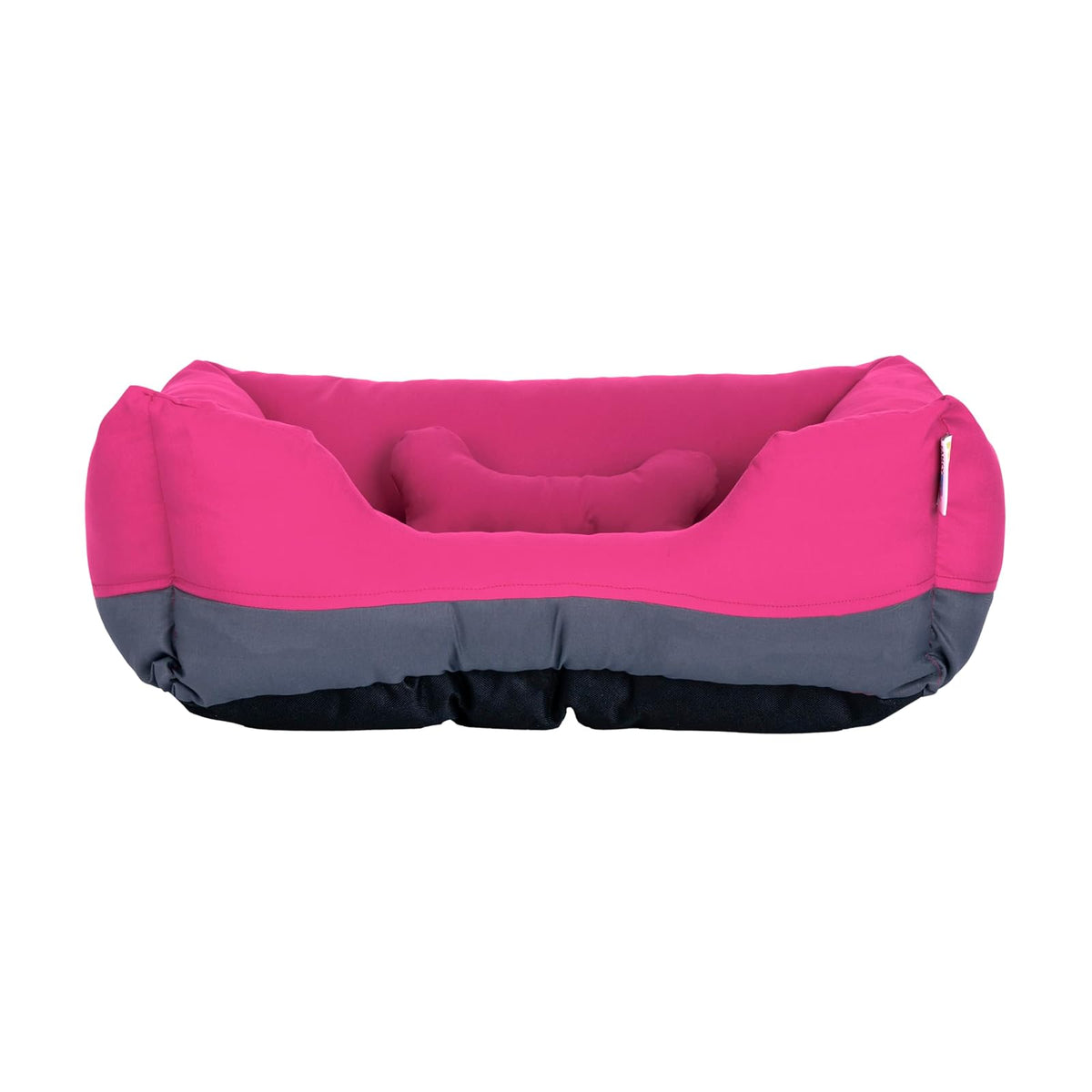 Fancy Pets Cama Rectangular para Perro Tamaño Chico Color Rosa con Gris