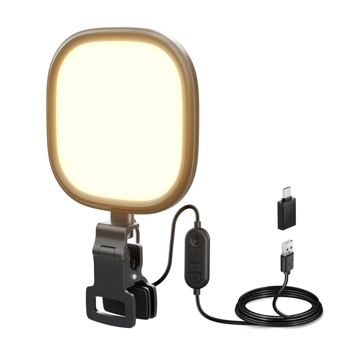 NEEWER Basics 5" 10W LED Streaming Luz, Bi Color Foco Edge Lit Clip Full Screen USB Desk Lamp Mesa Iluminación CRI95 para Monitor Laptop Computadora Webcam Videoconferencias Zoom Call Grabación, NL10
