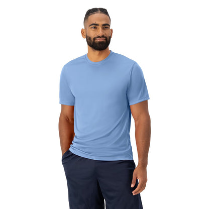 Hanes Playera Deportiva para Hombre con Tecnología Cool-Dri, Manga Corta Transpirable para Entrenamiento o Running, Color - XL - Azul