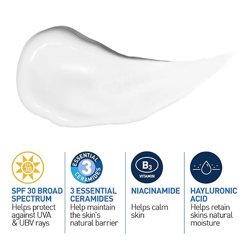 Cerave Loción Hidratante de Rostro Fps30 |52ml| Hidratante Facial Diario con Protector Solar
