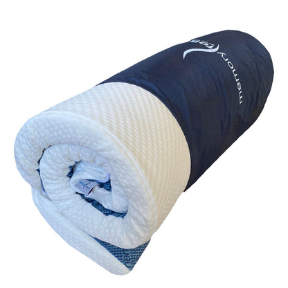 Memory Foam | Colchoneta Individual - Sobrecolchón Blanca - Hipoalergénica, Anti caros, 100