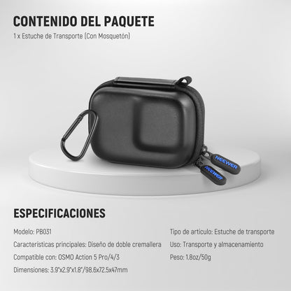 NEEWER Estuche Transporte para Pocket 3, Compatible con DJI Osmo Pocket 3 Gimbal Cámara & Asa & Creator Combo Accesorio Filtro