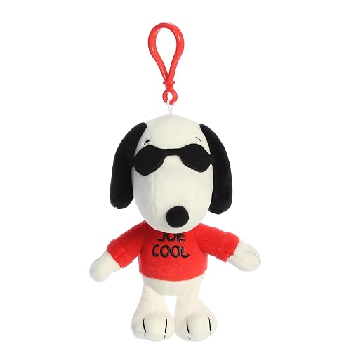 Aurora Adorable Peanuts Joe - Peluche con Clip - Juguetes con Licencia Oficial para Todos los fanáticos de Snoopy - Regalo nostálgico para Adultos y Celebraciones de cumpleaños, Color Blanco 5