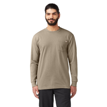 Dickies Camiseta de Manga Larga Hombre Blanca XL - Desert Sand - XXL