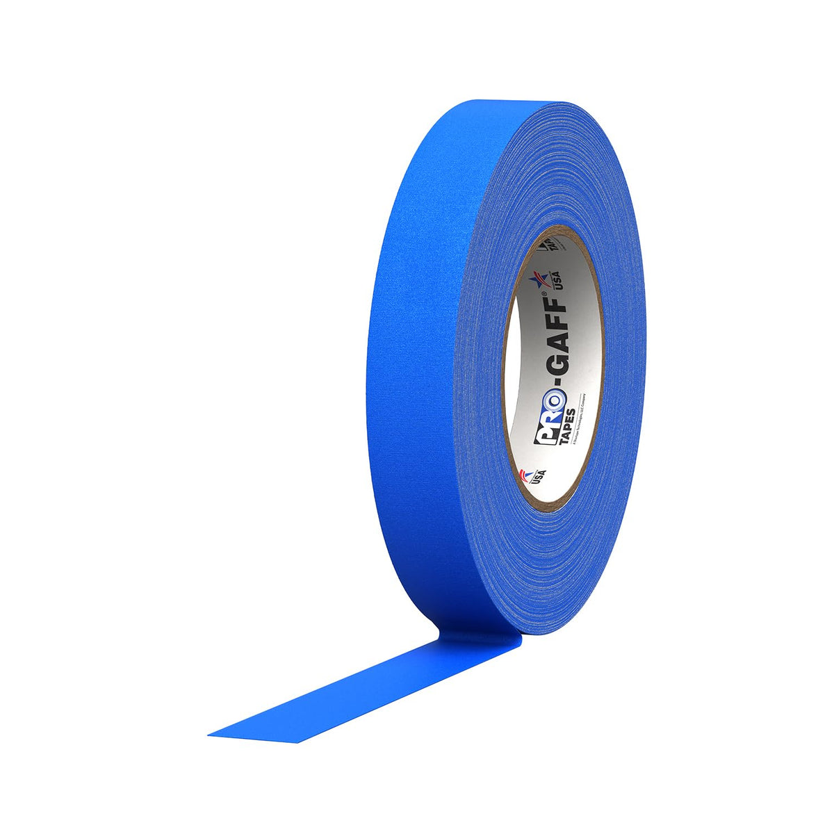 Pro Tapes Cinta Gaffer Mate con Adhesivo de Goma - 1" (Pack of 1) - Azul Electric
