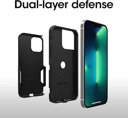 Otterbox Funda para iPhone 13 Pro MAX Y iPhone 12 Pro MAX Commuter Series, Delgada Y Resistente, Apta para El Bolsillo, con Protección para Puertos Negro