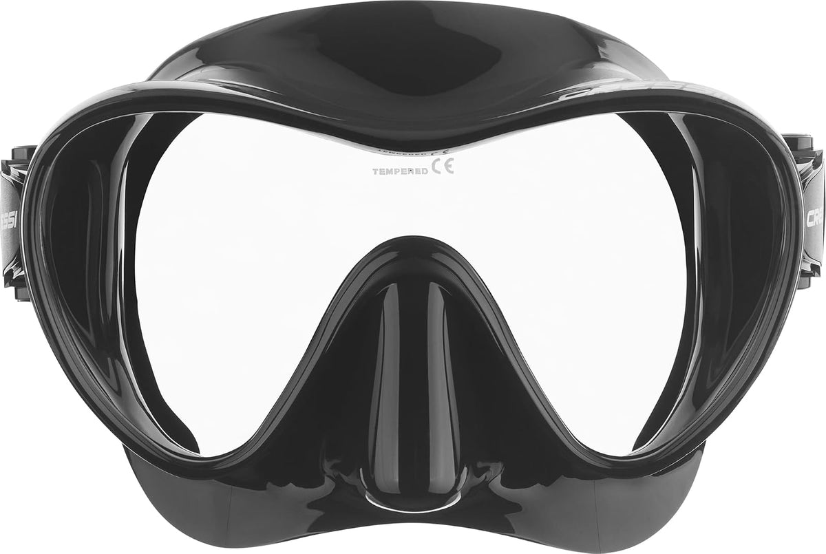 Cressi F1, máscara de Buceo sin Marco, Falda de Silicona con Sello Perfecto, diseñada en Italia por Cressi