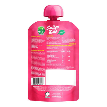Smiley Kids Caja/18 Papillas Organica Mix Smoothie yogurt + Smoothie coco + Papilla pera-plátano