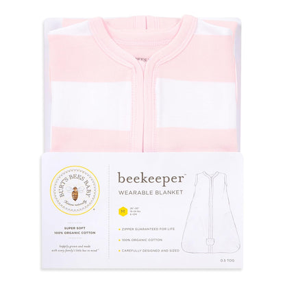 Burt's Bees - Manta portátil para bebé, algodón orgánico, apicultor unisex, peso ligero, 0,5 TOG o peso medio, 1,5 TOG
