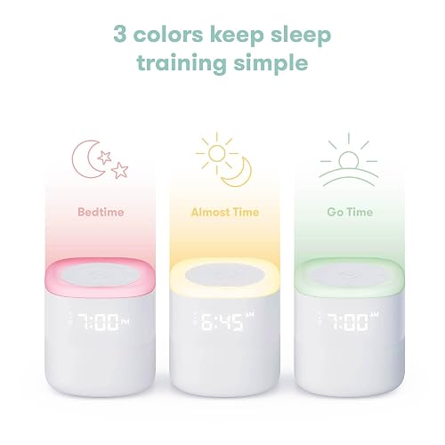 Frida Baby | Reproductor de Sonido 3 en 1 + Despertador + Luz de Noche | Entrenador para Dormir y Despertar | Infantil | Blanco