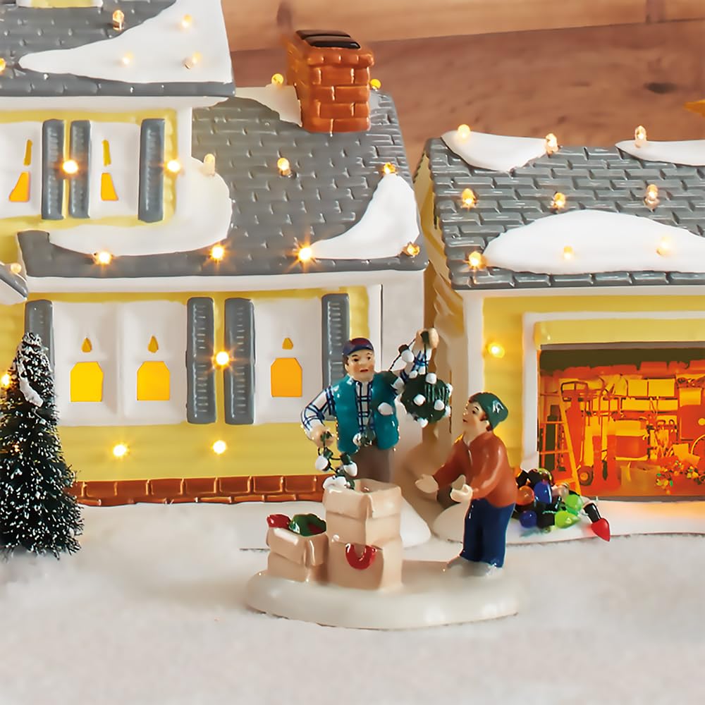 Department 56 Snow Christmas Vacation Clark and Rusty Figura Village Accesorio, Multicolor