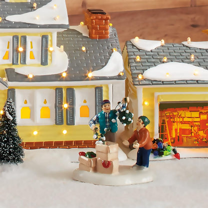 Department 56 Snow Christmas Vacation Clark and Rusty Figura Village Accesorio, Multicolor