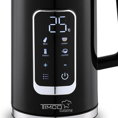 Tetera Timco Jarra Electrica Digital Automática Para Calentar Agua 1.7 L 4 niveles de temperatura PreestablecidosJE8723DN
