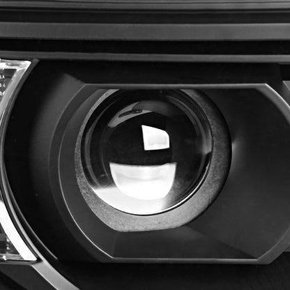 Dna Motoring Faros Delanteros de Repuesto, Carcasa Negra, para Sierra 14-17, HL-OH-GMCS14-BK-CL1