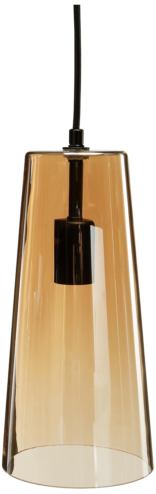 Philco Luminario Ámbar Estelar. Base E26, luminario para ser suspendido, cuerpo de cristal ámbar, cable ajustable, uso interior