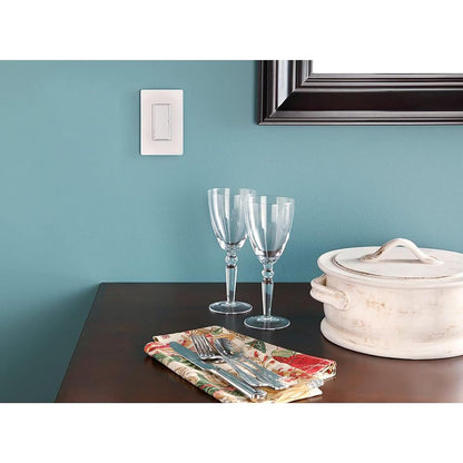 Lutron SC-1-SW Claro Single-Gang Wallplate, Snow