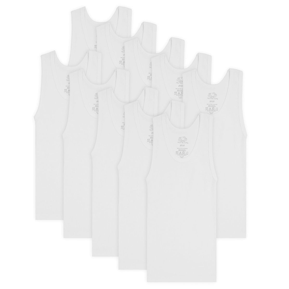 Fruit of the Loom Playera Tank de Algodón Pack de 5 para Niño