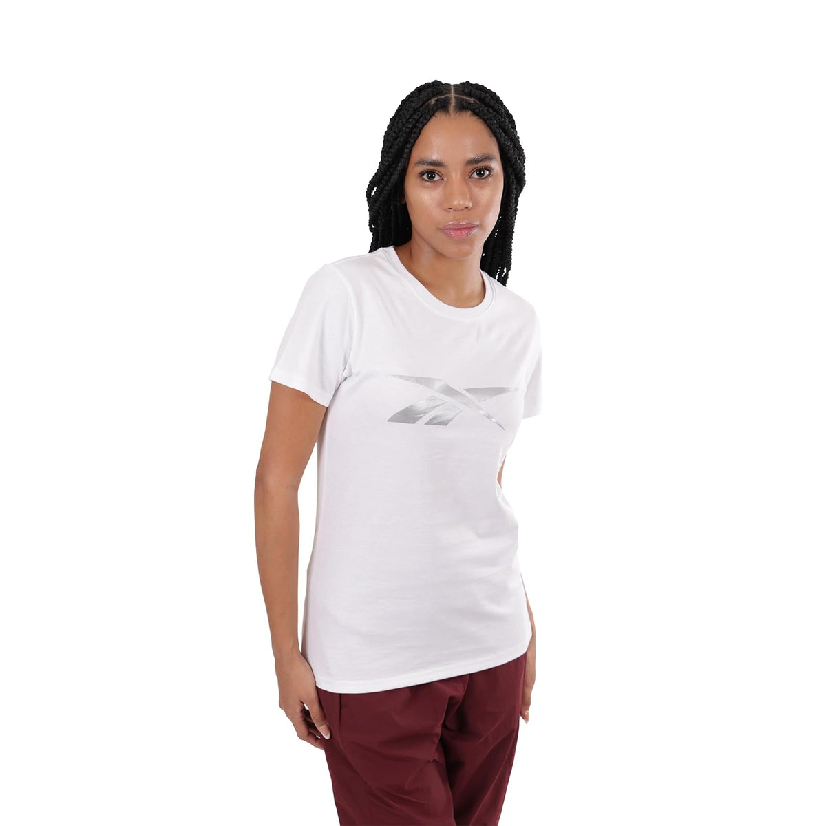 Reebok Playera Deportiva Manga Corta Mujer - XS - Blanco
