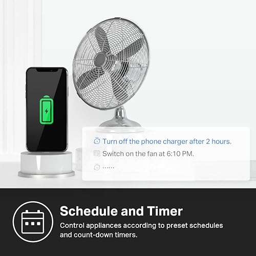 Kasa Smart Plug, compatible con materia, monitoreo de energía, diseño compacto, 15 A/1800 W Max, configuración súper fácil, funciona con Apple Home, Alexa y Google Home, certificado UL, 2.4 G Wi-Fi