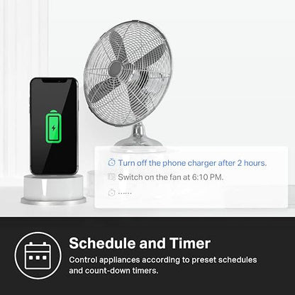 Kasa Smart Plug, compatible con materia, monitoreo de energía, diseño compacto, 15 A/1800 W Max, configuración súper fácil, funciona con Apple Home, Alexa y Google Home, certificado UL, 2.4 G Wi-Fi